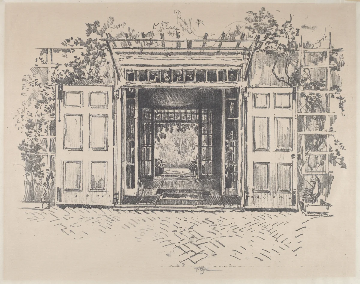 Doorway, Wyck by Joseph Pennell, print, 1912
