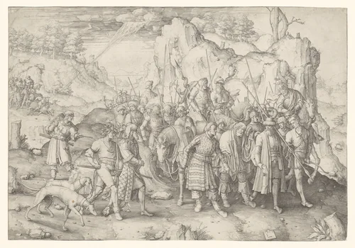 De bekering van Paulus by Unknown, print, 1509