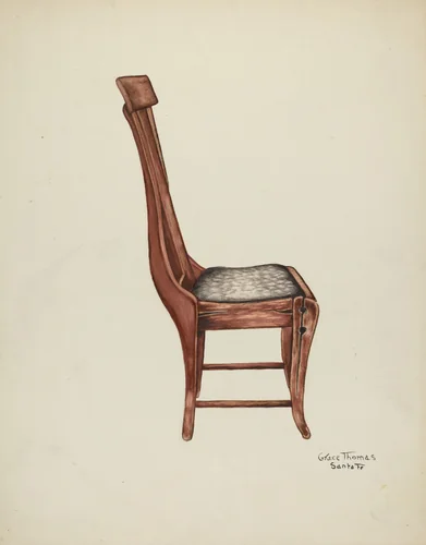 Chair by Grace Thomas, index of american design, 1939