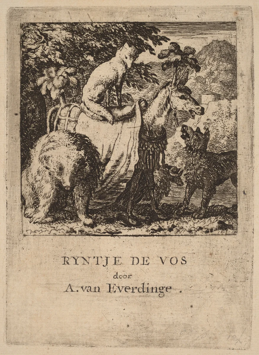 The Triumph of Reynard by Allart van Everdingen, print, 1645-1656