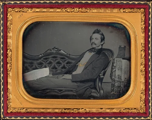 Portrait of a Man by Kapp & Gross, photograph, 1850-1855