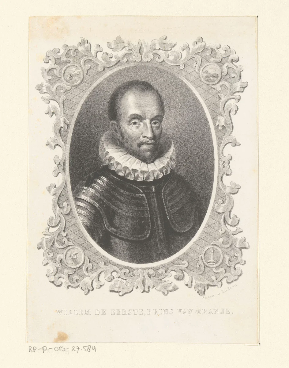 Portret van Willem I, prins van Oranje by anonymous, print, 1822-1845