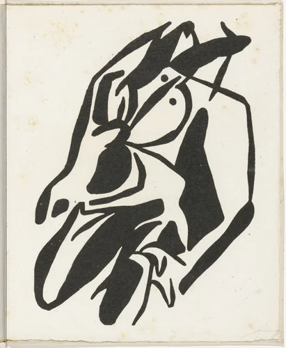 Plate (folio 34) from Cinéma calendrier du coeur abstrait, maisons (Cinema Calendar of the Abstract Heart, Houses) by Jean Arp, illustrated book, 1920