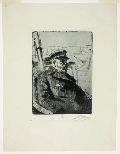 King Oscar II (Second plate) by Anders Zorn, print, 1898
