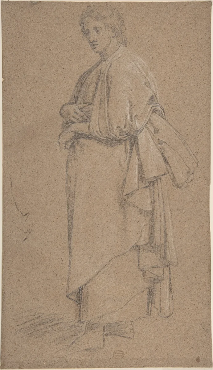 Man in Roman Toga by anonymous, drawing, 1700-1800