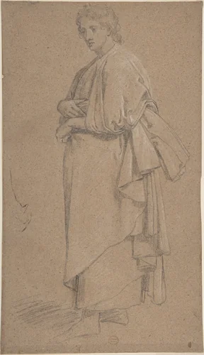 Man in Roman Toga by anonymous, drawing, 1700-1800