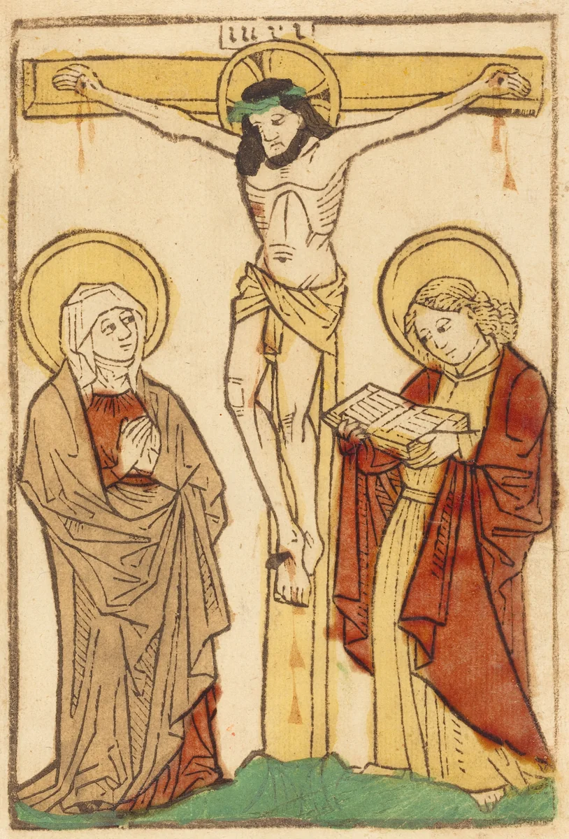 Christ on the Cross by German 15th Century, print, 1470