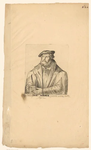 Portret van Friedrich III by anonymous, print, 1563-1642