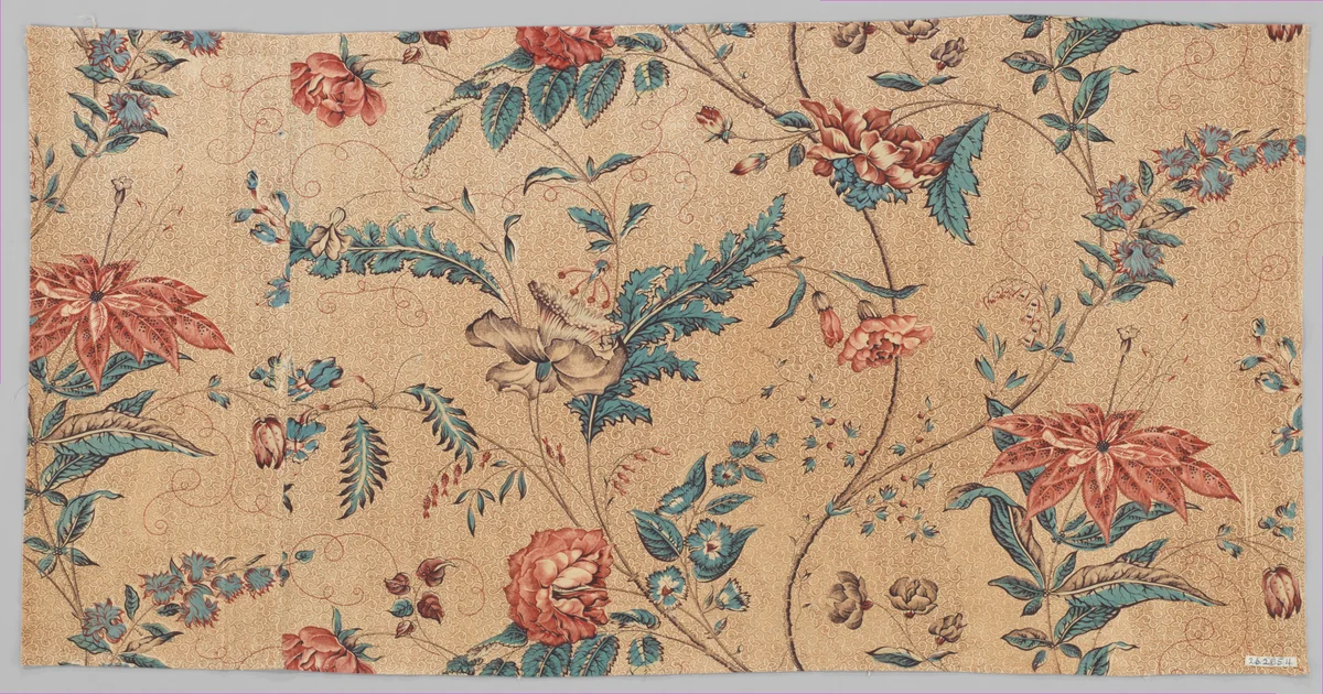 Piece by Bannister Hall, textile, 1830-1835