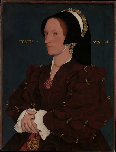 Lady Lee (Margaret Wyatt, born about 1509) by Hans Holbein the Younger, painting, 1540-1543