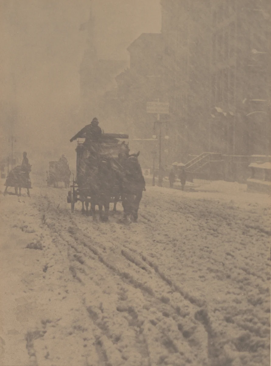 Winter—Fifth Avenue by Alfred Stieglitz, photograph, 1893