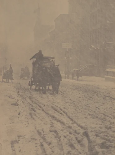 Winter—Fifth Avenue by Alfred Stieglitz, photograph, 1893