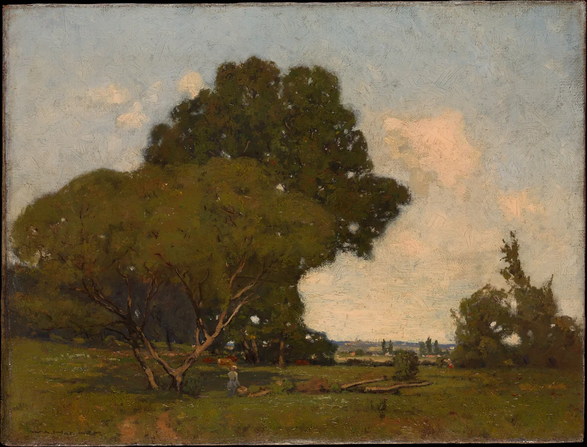The Trees, Early Afternoon, France by William A. Harper, artwork, 1900-1910
