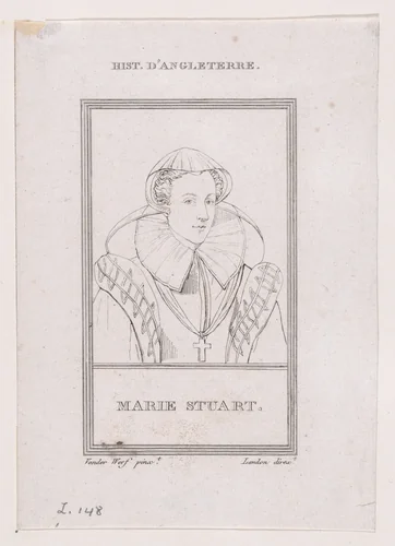Mary, Queen of Scots (from "Galérie historique des hommes les plus célèbres de tous les siècles et de toutes les nations...") by Charles-Paul Landon, print, 1795-1825