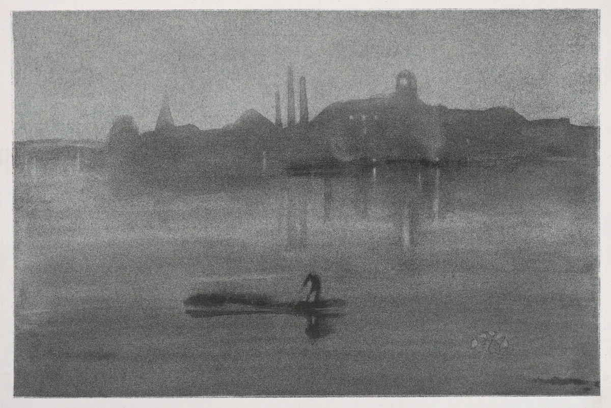 Nocturne by James McNeill Whistler, print, 1878
