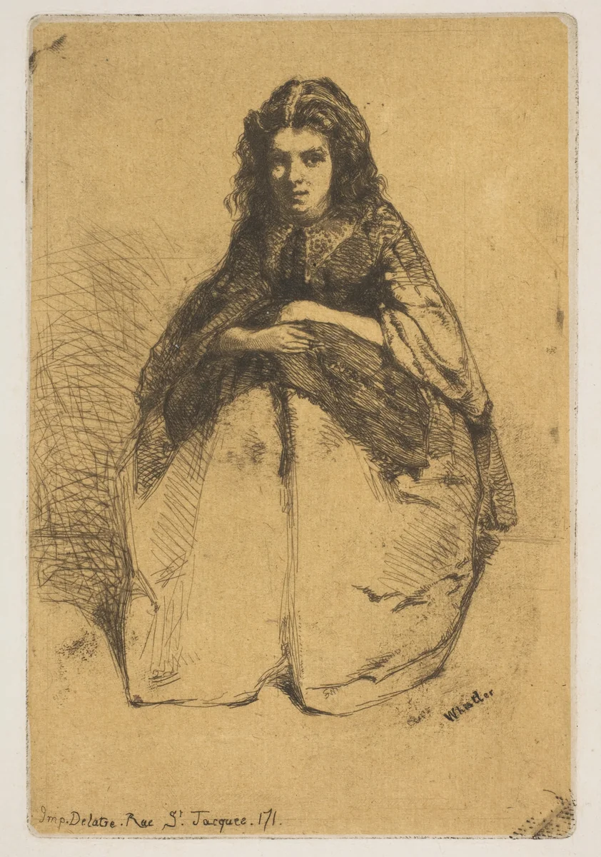 Fumette by James McNeill Whistler, print, 1858