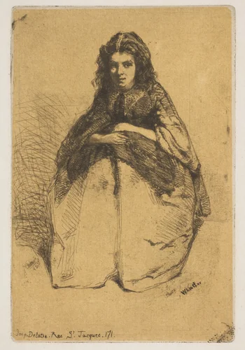 Fumette by James McNeill Whistler, print, 1858