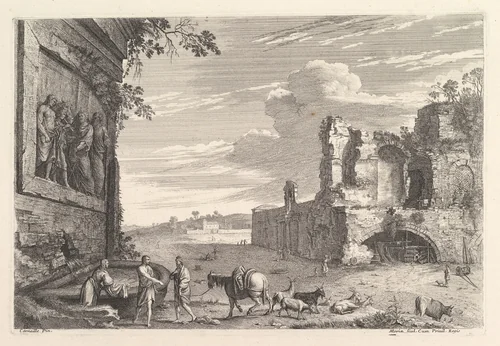 Les Monuments Romains by Jean Morin, print, 1605-1650