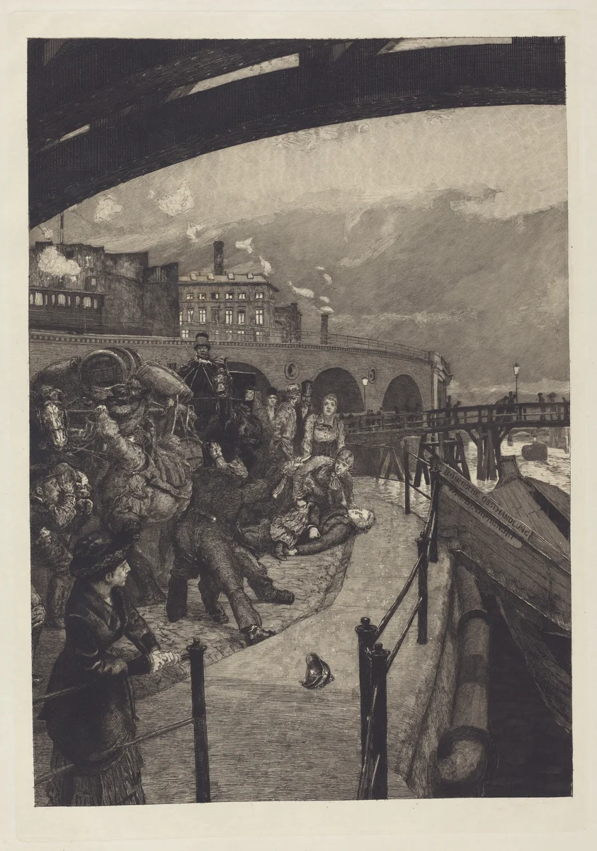 Ein Mord (A Murder) by Max Klinger, portfolio, 1883