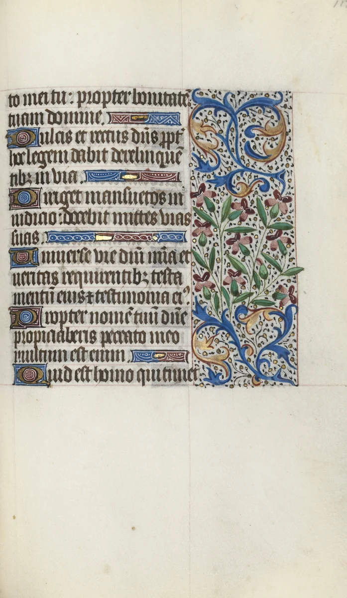 Book of Hours (Use of Rouen): fol. 119r by Master of the Geneva Latini, book, 1465-1475