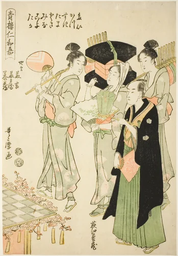 Seiro niwaka by Kitagawa Utamaro (喜多川歌麿), print, 1756-1806