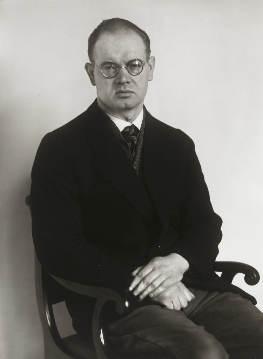 Writer and Radio Play Author [Eduard Reinacher] by August Sander, photograph, 1924