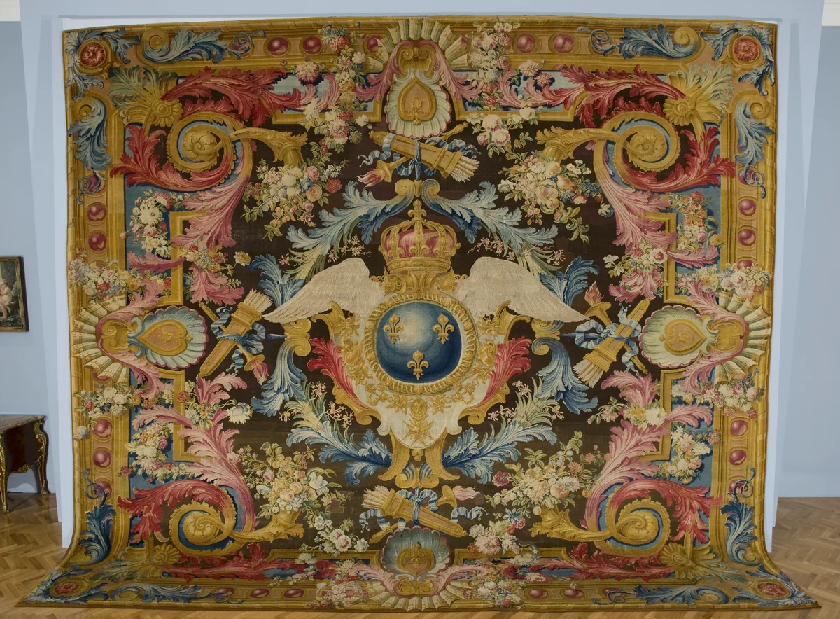 Louis XV Savonnerie Carpet with Royal Arms by Royal Savonnerie Manufactory, Chaillot Workshops, textile, 1735-1755