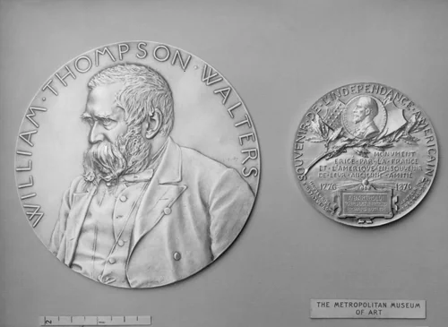 Portrait of William Thompson Walters (1819–1894) by Louis-Oscar Roty, metalwork, 1894