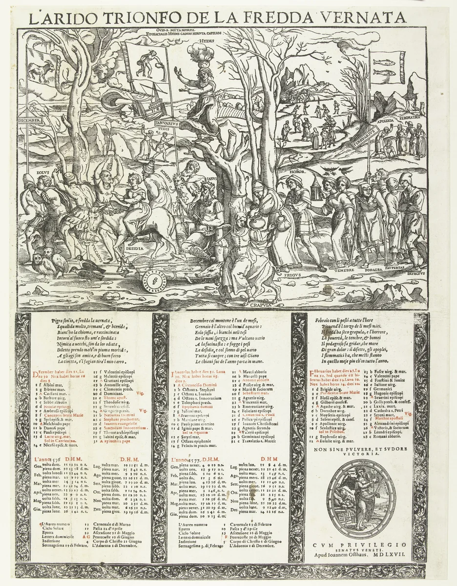 De winter by anonymous, print, 1537-1550