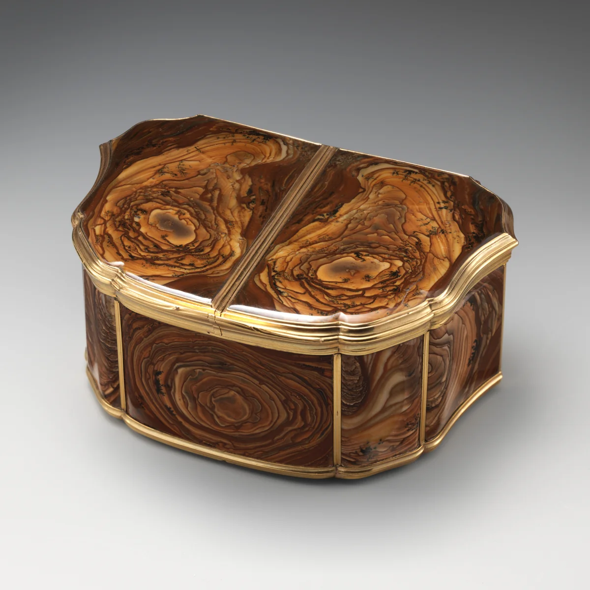 Double snuffbox by Nicolas Bouillerot, metalwork, 1733-1744