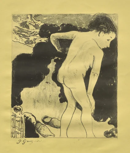 Breton Bathers by Paul Gauguin, print, 1889