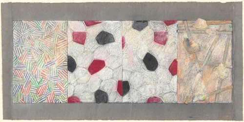 Untitled (from Untitled 1972) by Jasper Johns, drawing, 1975-1976