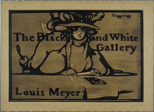 The Black and White Gallery, Louis Meyer by Beggarstaffs, design, 1901