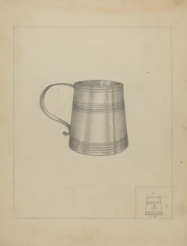Silver Mug by Richard Schoene, index of american design, 1937