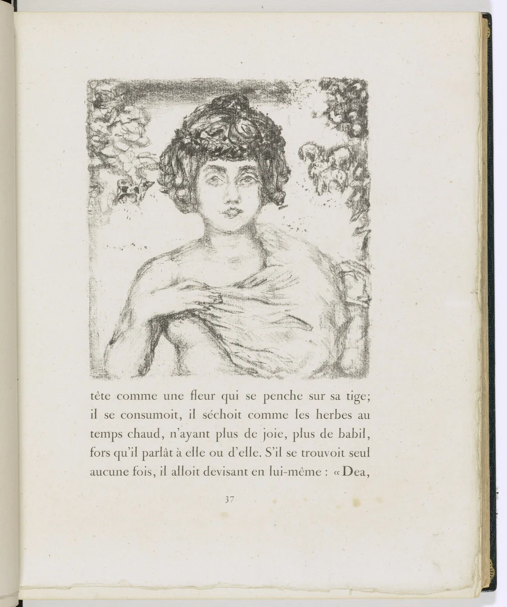 In-text plate (page 37) from Daphnis et Chloé by Pierre Bonnard, illustrated book, 1902