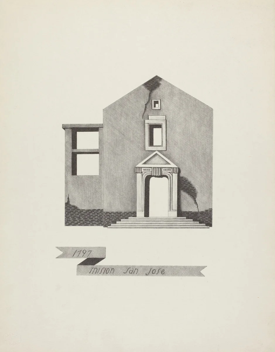 Mision San Jose by James Jones, index of american design, 1912-1942