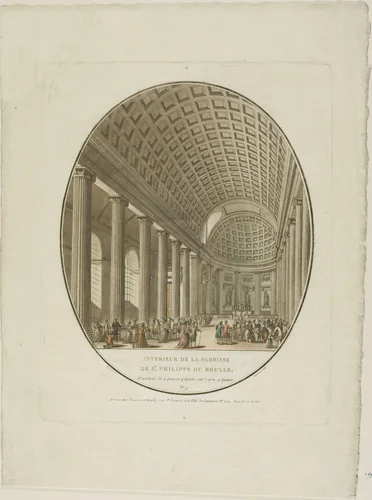 S. Philippe du Rouk, Paris by Jean François Janinet, print, 1772-1814
