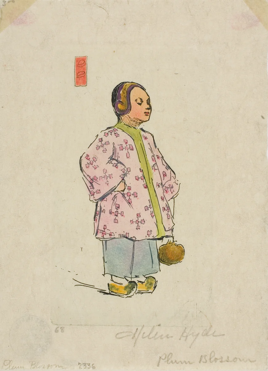 Miss Plum Blossom by Helen Hyde, print, 1897