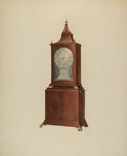 Shelf Clock by James Fisher, index of american design, 1938