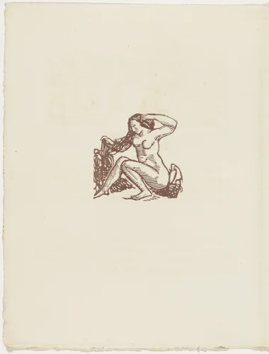 Vignette (folio 46 verso) from Les Amours (The Loves) by Émile Bernard, illustrated book, 1915
