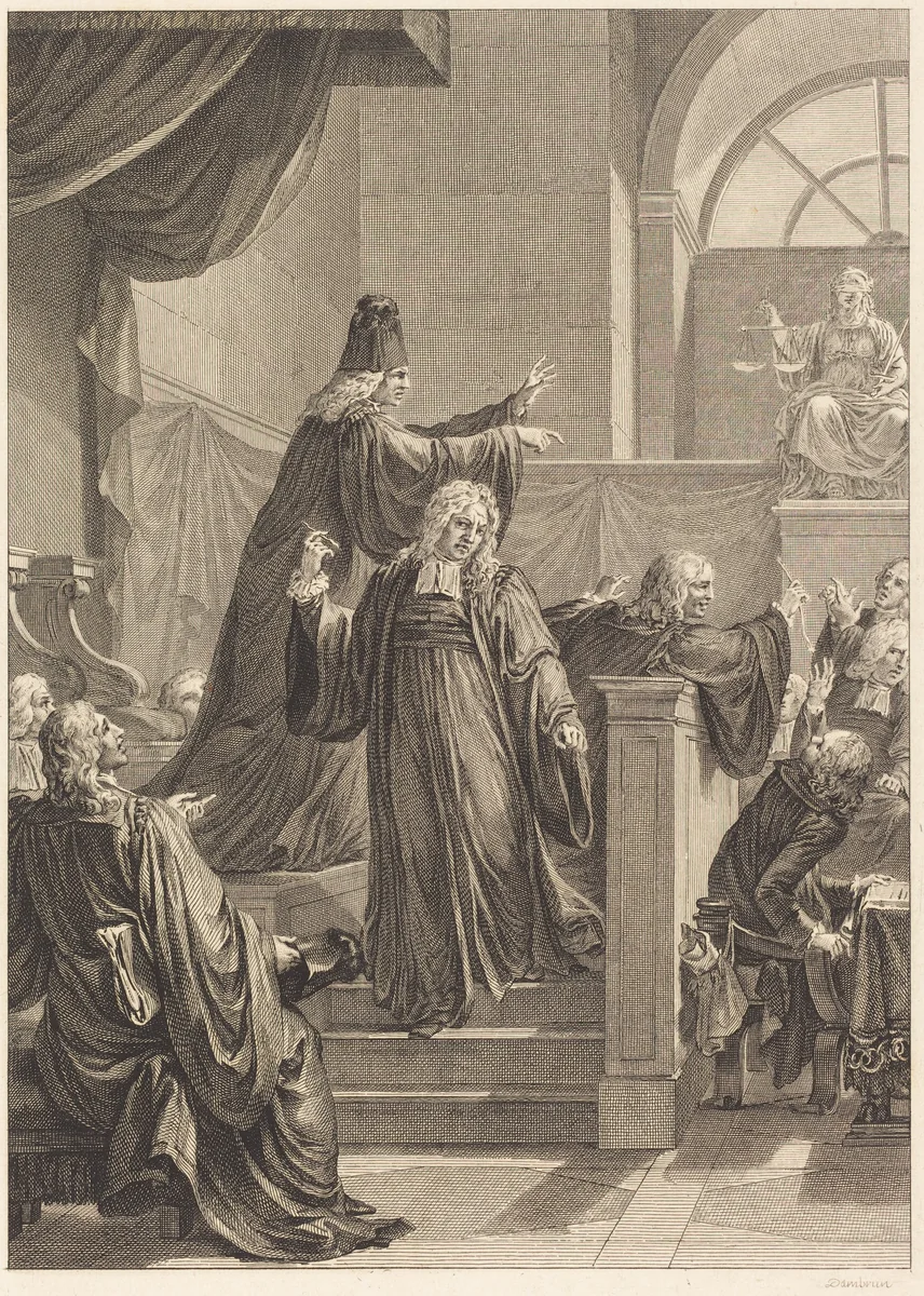 Le juge de mesle by Jean Dambrun, print, 1741-1808