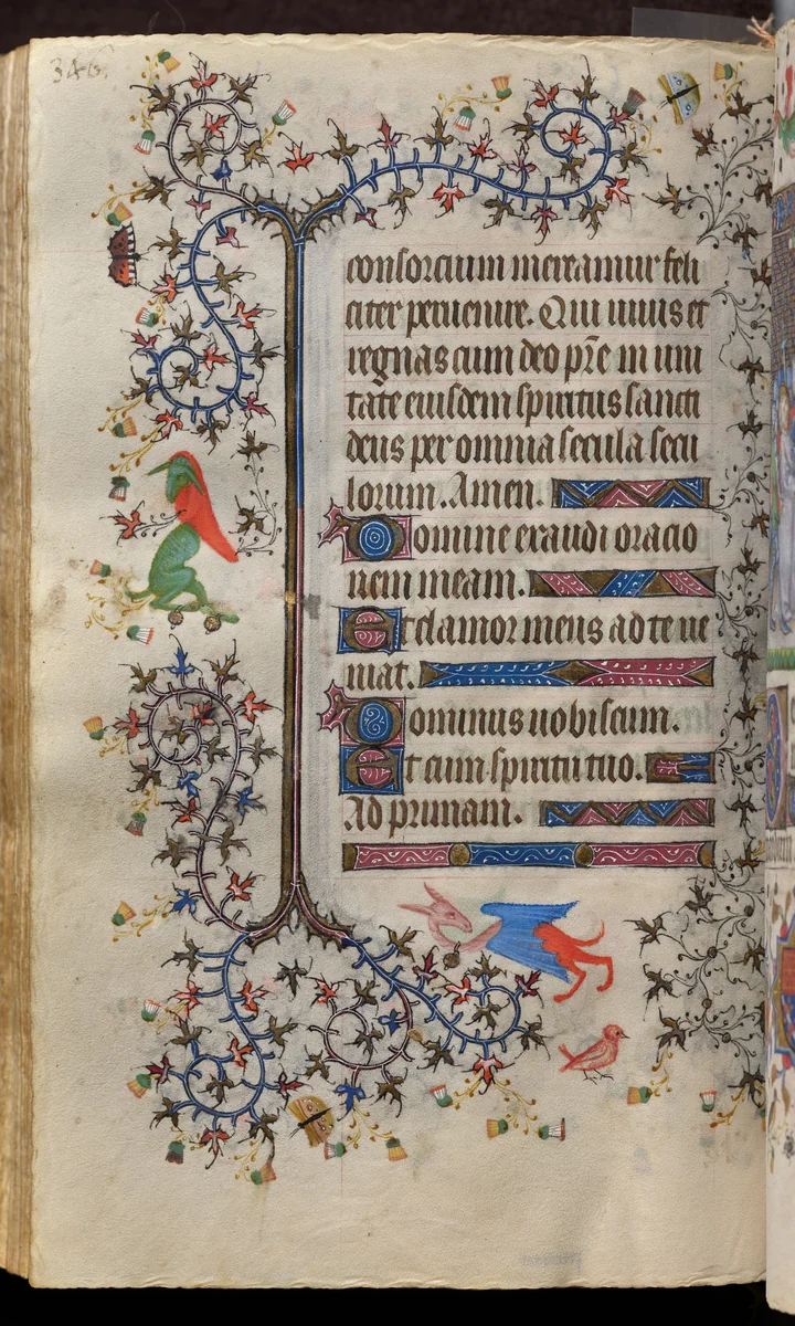 Hours of Charles the Noble, King of Navarre (1361-1425): fol. 168v, Text by Master of the Brussels Initials and Associates, book, 1400-1410