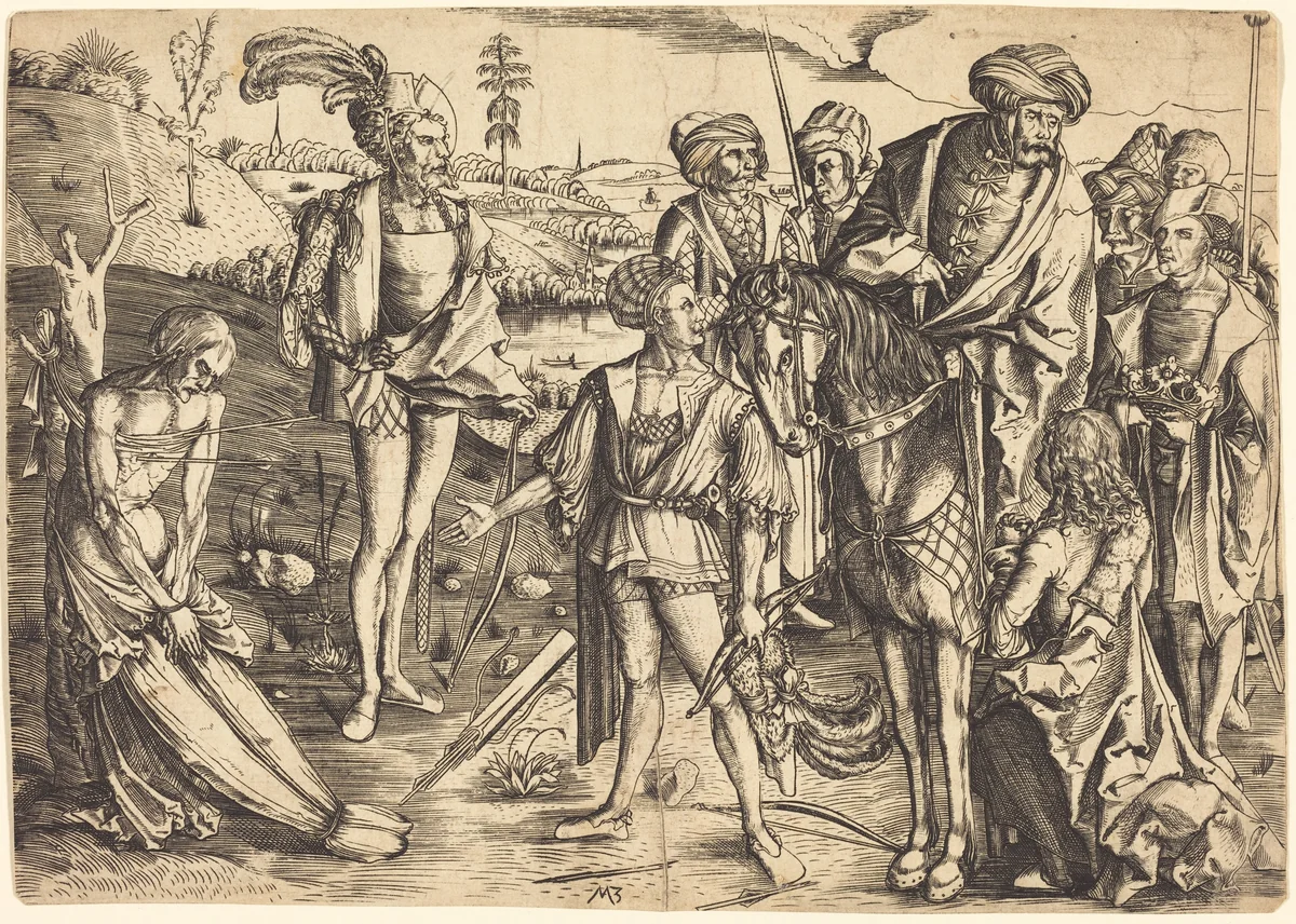 The Testing of the King's Sons by Master MZ, print, 1500