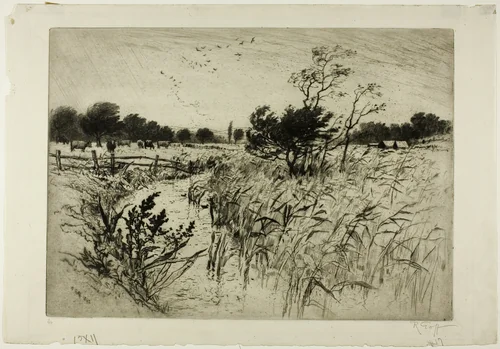 A Windy Day by Robert C. Goff, print, 1892