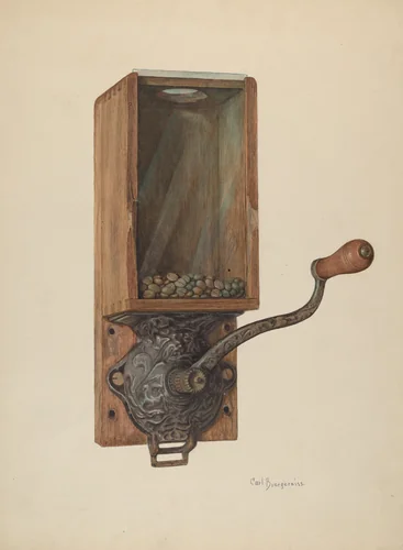 Coffee Mill by Carl Buergerniss, index of american design, 1940