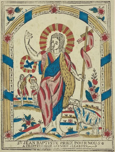Saint John the Baptist Pray for Us by French 19th Century, print, 1820