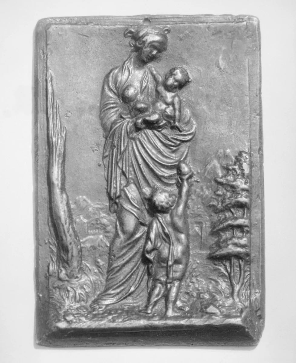 Charity by Peter Flötner, metalwork, 1535-1545