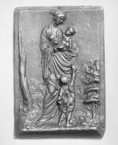 Charity by Peter Flötner, metalwork, 1535-1545