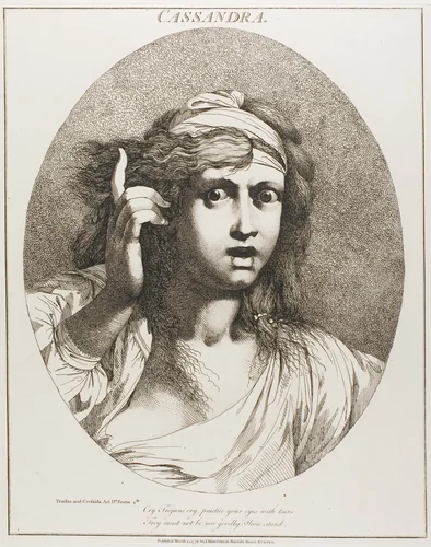Cassandra, from Twelve Characters from Shakespeare by John Hamilton Mortimer, print, 1809