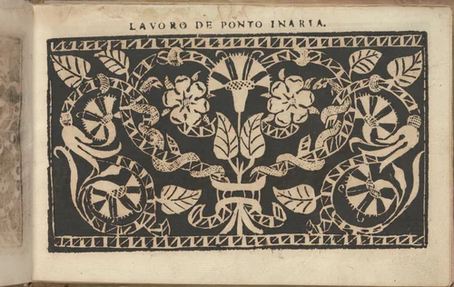 Studio delle virtuose Dame, page 8 (recto) by Isabella Catanea Parasole, book, 1597